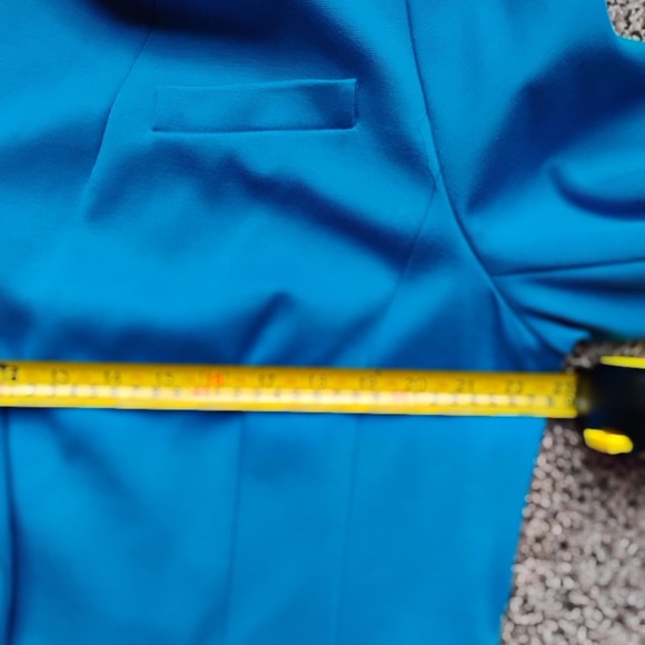 Vince Camuto Womens turquoise One Button Blazer Career Office Jacket 16 W - Picture 6 of 6